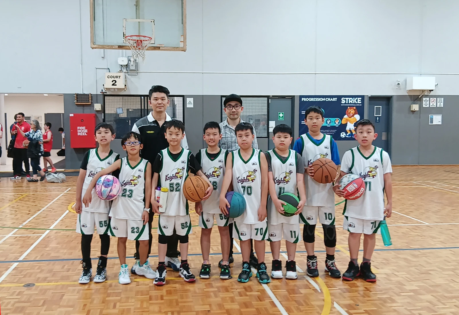 U12 Knights red Basketball Team