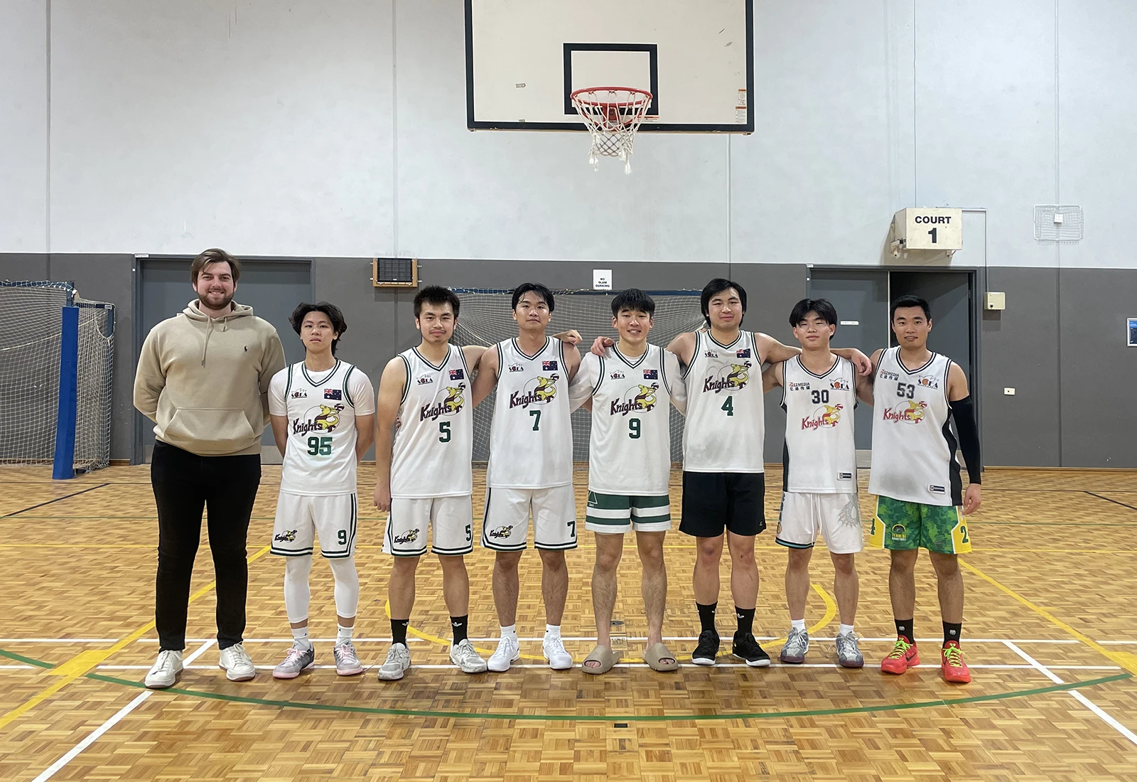 U23 Knights white Basketball Team