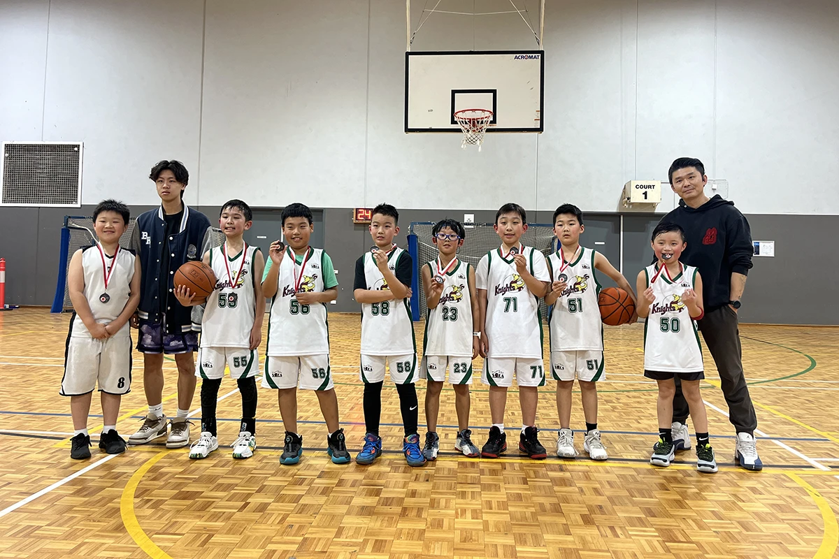 U10 Knights white Basketball Team Div1 Championships