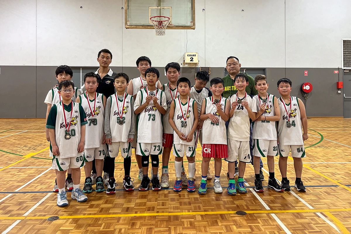 U12 Knights white Basketball Team