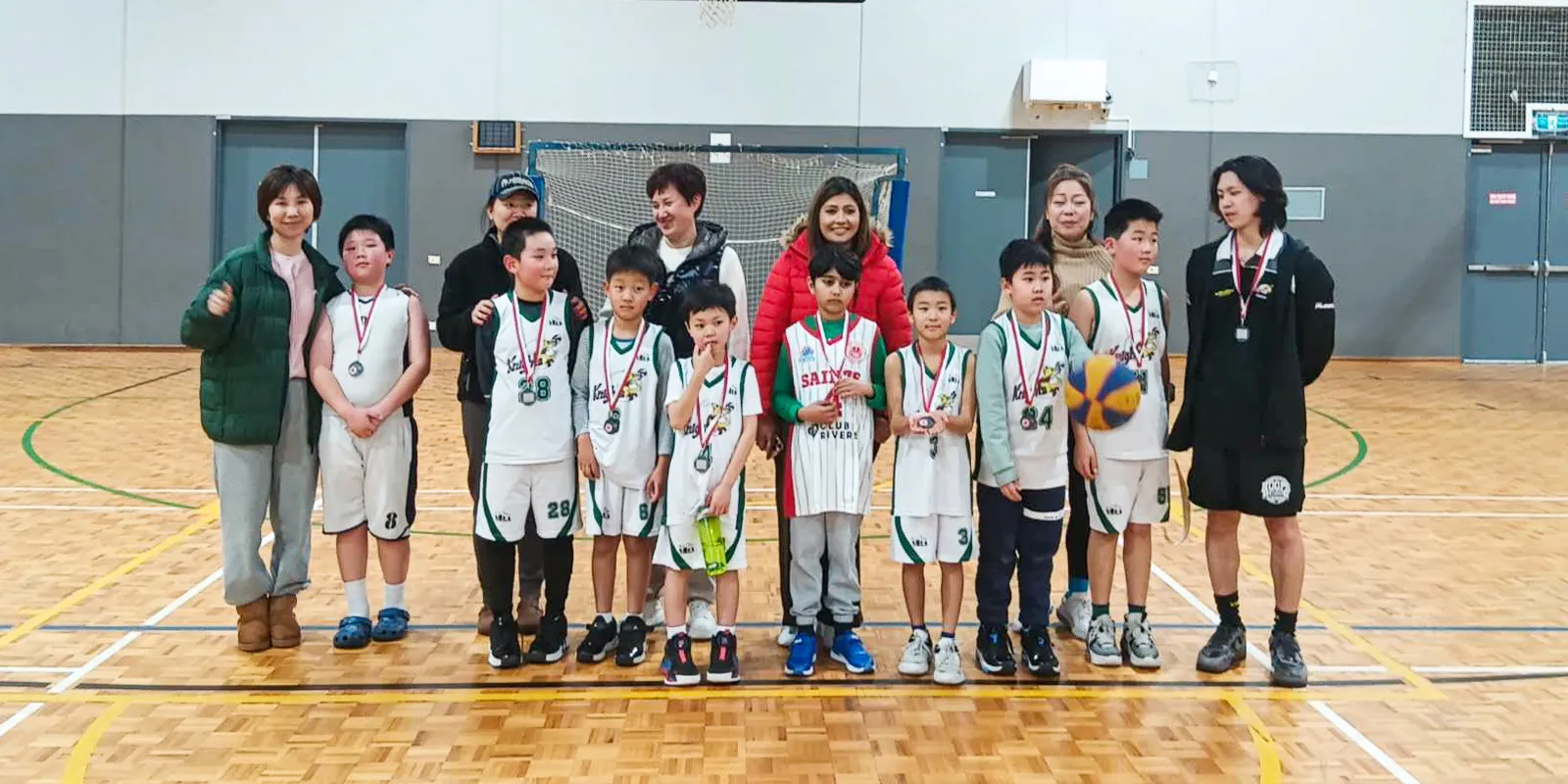 U10 Knights white Basketball Team